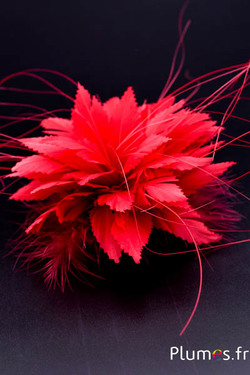 Bijou pour cheveux - Ø 15 cm - amarante